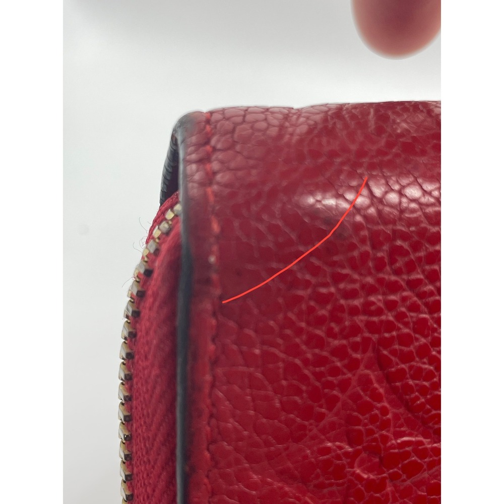 Louis Vuitton Zippy Wallet Cerise Red Monogram Empreinte Leather #850 - Picture 12 of 16